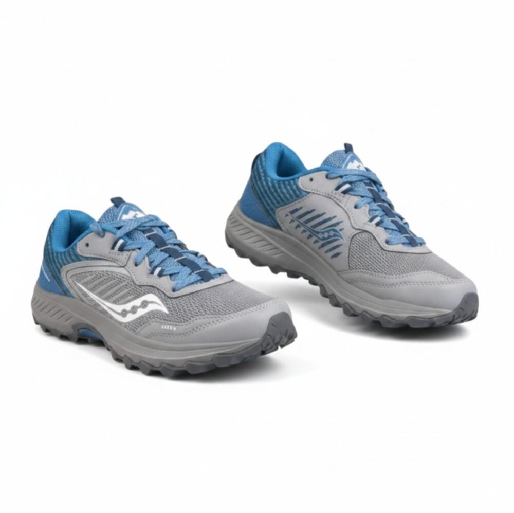 SAUCONY Excursion TR15 Trail Running Shoes W's 8 Alloy/Topaz Athletic Travel NWB